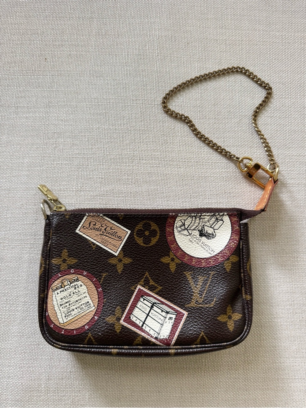 Louis Vuitton Brown Monogram Patch Pochette Mini